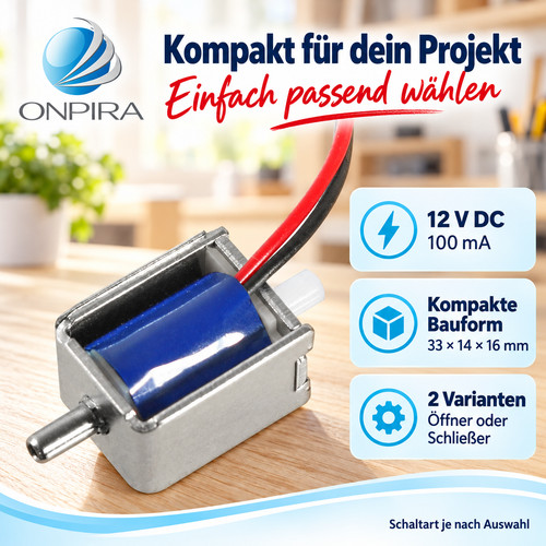 Mini 12v magnetventil - mini,