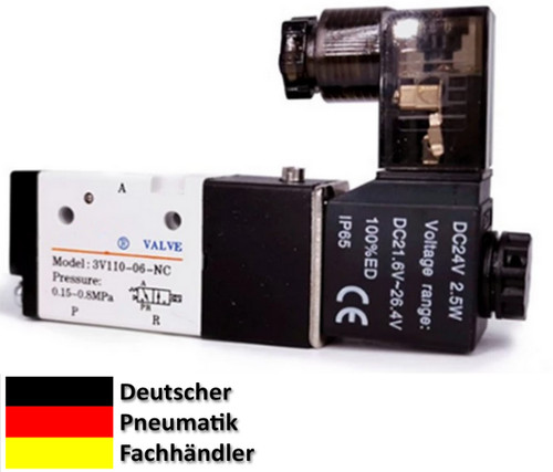 Pneumatik ventil wege - pneumatik, 24v